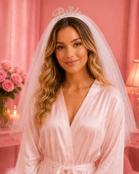 Bride Headband with Veil — Classic Bridal Look