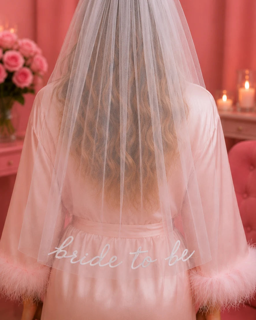 Bride Headband with Veil — Classic Bridal Look