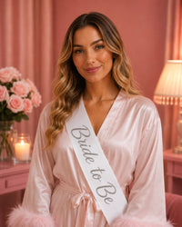 Bride Satin Sash — "Bride to Be"